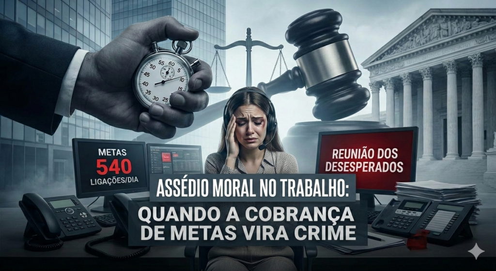Trabalhadora obrigada a fazer 540 ligações por dia foi indenizada pelo TST — entenda o que caracteriza assédio moral e como você pode se proteger.