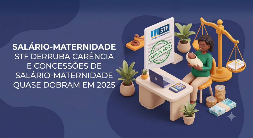 STF derruba carência e concessões de salário-maternidade quase dobram em 2025